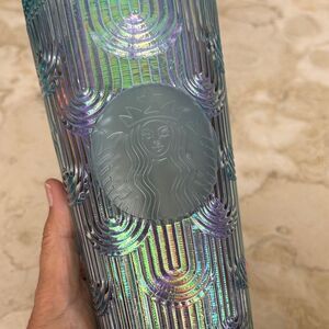 Starbucks 2022 Limited Edition Iridescent Mermaid Scale 24oz Cold Cup Tumbler